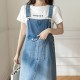 Women Denim Dresses Spring Summer Big Pocket Loose Casual Women Denim Dresses Spring Summer Big Pocket Loose Casual