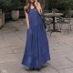 Stylish Denim Blue Dress Women's Summer Sundress Casual Stylish Denim Blue Dress Women's Summer Sundress Casual
