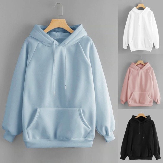 Oversize Sweatshirt Solid Color Hooded Pullover Pocket Long Sleeve Sweatshirt Oversize Sweatshirt Solid Color Hooded Pullover Pocket Long Sleeve Sweatshirt