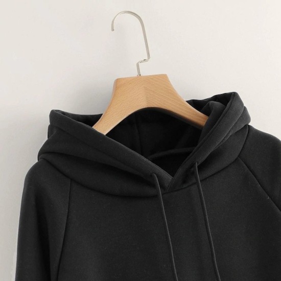 Oversize Sweatshirt Solid Color Hooded Pullover Pocket Long Sleeve Sweatshirt Oversize Sweatshirt Solid Color Hooded Pullover Pocket Long Sleeve Sweatshirt
