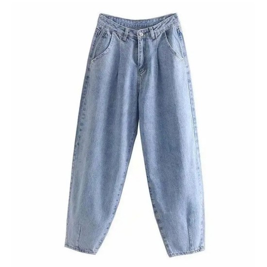 Khaki Female Cargo Pants High Waist Harem Loose Jeans Plus Size Khaki Female Cargo Pants High Waist Harem Loose Jeans Plus Size