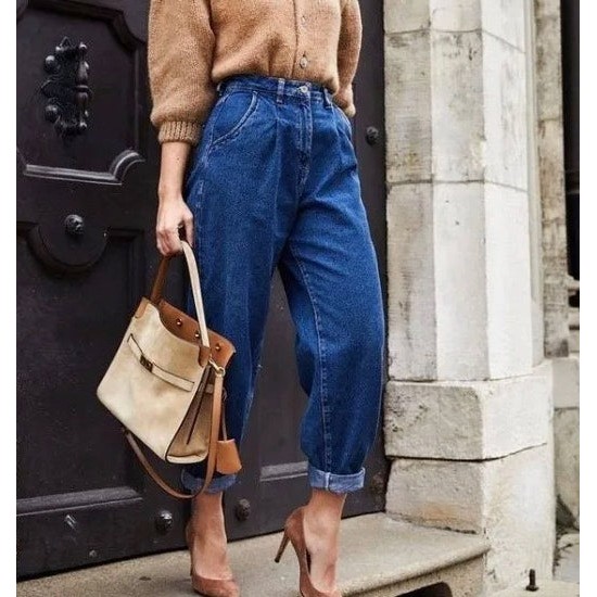 Jeans Vintage High Waist Denim Trousers Jeans Vintage High Waist Denim Trousers
