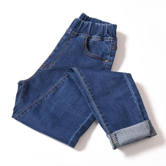 Jeans high waist plus size skinny pocket Denim pencil pant Jeans high waist plus size skinny pocket Denim pencil pant