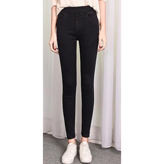 Jeans high waist plus size skinny pocket Denim pencil pant Jeans high waist plus size skinny pocket Denim pencil pant