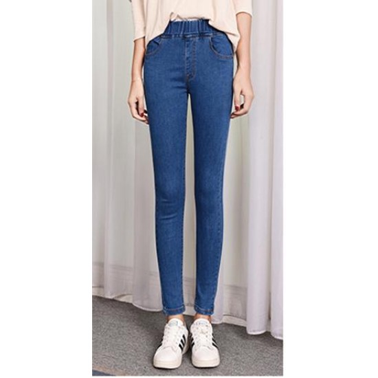Jeans high waist plus size skinny pocket Denim pencil pant Jeans high waist plus size skinny pocket Denim pencil pant