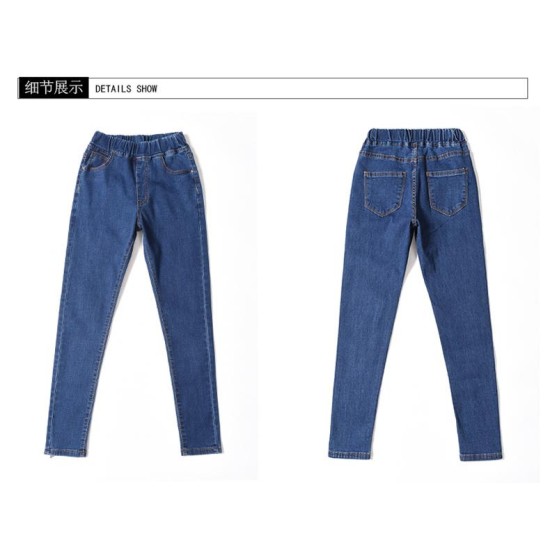 Jeans high waist plus size skinny pocket Denim pencil pant Jeans high waist plus size skinny pocket Denim pencil pant