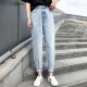 high waist jeans plus size street style elastic waist denim pants high waist jeans plus size street style elastic waist denim pants