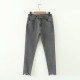 Jeans Large Size High Waist Gray Black Jeans Skinny Jeans Large Size High Waist Gray Black Jeans Skinny