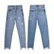 Jeans Denim Pants High Waist Slim Straight Pearl Tassel Washed Cowboy Jeans Denim Pants High Waist Slim Straight Pearl Tassel Washed Cowboy