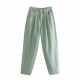 Khaki Female Cargo Pants High Waist Harem Loose Jeans Plus Size Khaki Female Cargo Pants High Waist Harem Loose Jeans Plus Size