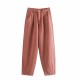 Khaki Female Cargo Pants High Waist Harem Loose Jeans Plus Size Khaki Female Cargo Pants High Waist Harem Loose Jeans Plus Size