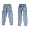 High Waist Side Pocket Jeans Spring Autumn Harem Denim
