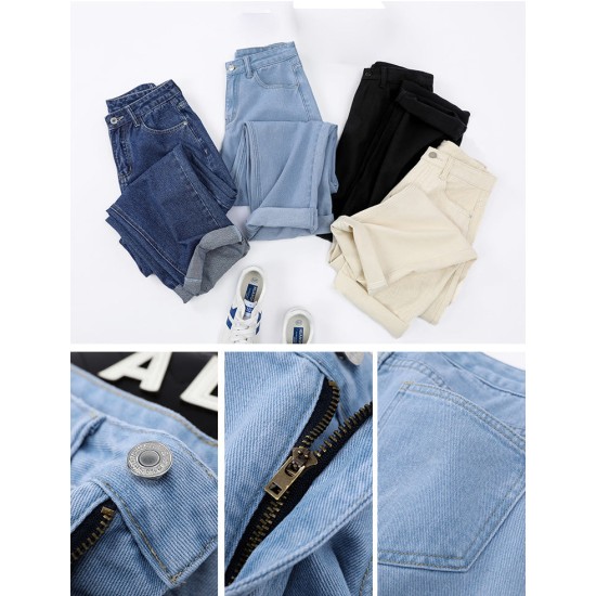 Elastic Waist Jeans Denim Harem Pants Casual Female Elastic Waist Jeans Denim Harem Pants Casual Female