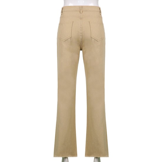 Pants High Waist Stretch Wide Leg Femme Jeans Y2K Casual Light Washed Jean Pants High Waist Stretch Wide Leg Femme Jeans Y2K Casual Light Washed Jean