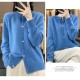 women's O-neck cardigan loose long-sleeved sweater top women's O-neck cardigan loose long-sleeved sweater top