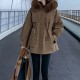 Women Zipper Warm Hooded Parkas Long Sleeve Waist Coat Women Zipper Warm Hooded Parkas Long Sleeve Waist Coat