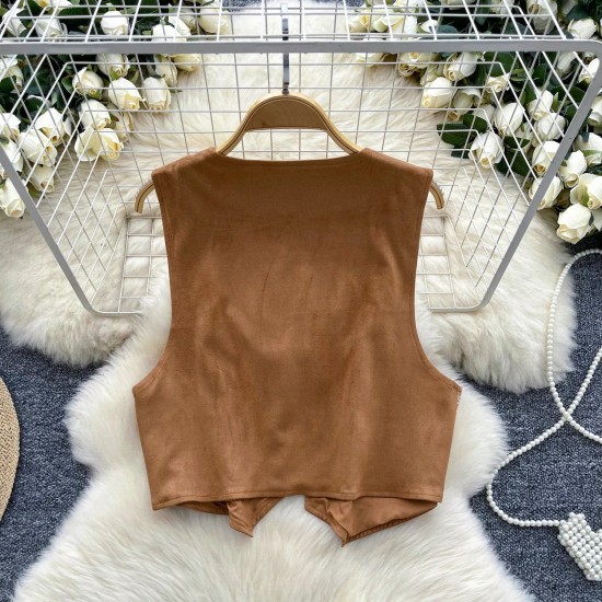 Vintage Bohemian Casual Distressed Sleeveless Chic Embroidery Lady Top Vintage Bohemian Casual Distressed Sleeveless Chic Embroidery Lady Top