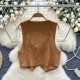 Vintage Bohemian Casual Distressed Sleeveless Chic Embroidery Lady Top Vintage Bohemian Casual Distressed Sleeveless Chic Embroidery Lady Top