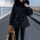Women Zipper Warm Hooded Parkas Long Sleeve Waist Coat Women Zipper Warm Hooded Parkas Long Sleeve Waist Coat