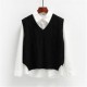 Vest Women Solid Short Loose Trendy Style Sleeveless Vest Women Solid Short Loose Trendy Style Sleeveless