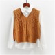 Vest Women Solid Short Loose Trendy Style Sleeveless Vest Women Solid Short Loose Trendy Style Sleeveless