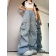 Women Y2K Cargo Pants Casual High Waist Big Pockets Hip Hop Trousers Women Y2K Cargo Pants Casual High Waist Big Pockets Hip Hop Trousers