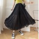 Loose Pleated Chiffon Pants Elastic High Waist Thin Wide Leg Pants Loose Pleated Chiffon Pants Elastic High Waist Thin Wide Leg Pants