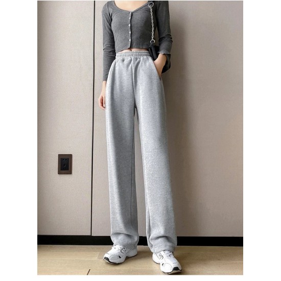 Sweatpants For High Waist Jogger Velvet Wide Leg Trousers Sweatpants For High Waist Jogger Velvet Wide Leg Trousers