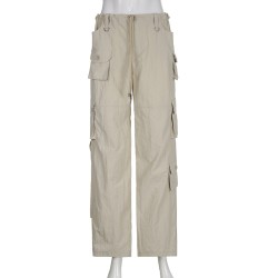 Pocket Patchwork Straight Baggy Casual Cargo Pants