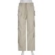 Pocket Patchwork Straight Baggy Casual Cargo Pants Pocket Patchwork Straight Baggy Casual Cargo Pants