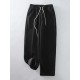 Wool Pants With Fleece Trousers High Waist Velvet Straight Leg Pants