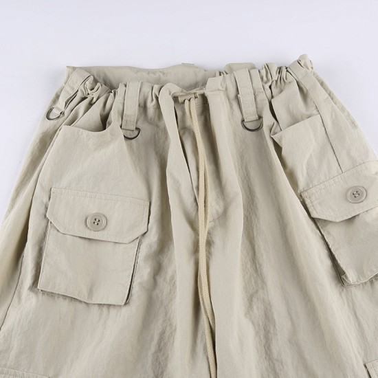 Pocket Patchwork Straight Baggy Casual Cargo Pants Pocket Patchwork Straight Baggy Casual Cargo Pants