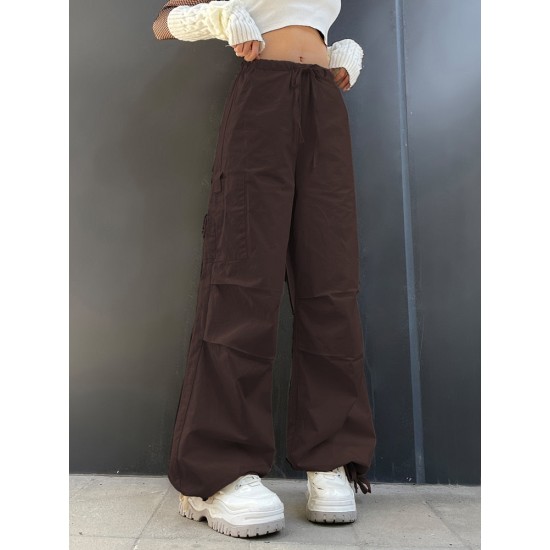 Light Khaki Cargo Streetwear Big Pocket Patchwork Casual Pants Light Khaki Cargo Streetwear Big Pocket Patchwork Casual Pants