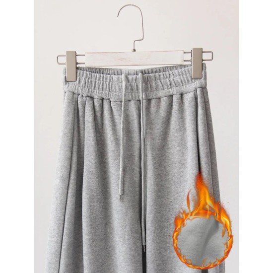 Sweatpants For High Waist Jogger Velvet Wide Leg Trousers Sweatpants For High Waist Jogger Velvet Wide Leg Trousers