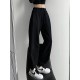 Sweatpants For High Waist Jogger Velvet Wide Leg Trousers Sweatpants For High Waist Jogger Velvet Wide Leg Trousers
