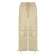 Light Khaki Cargo Streetwear Big Pocket Patchwork Casual Pants Light Khaki Cargo Streetwear Big Pocket Patchwork Casual Pants