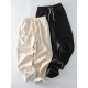 Wool Pants With Fleece Trousers High Waist Velvet Straight Leg Pants