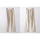 Wool Pants With Fleece Trousers High Waist Velvet Straight Leg Pants