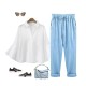 Linen Cotton Candy Color Casual Harem Pant Linen Cotton Candy Color Casual Harem Pant