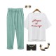Linen Cotton Candy Color Casual Harem Pant Linen Cotton Candy Color Casual Harem Pant