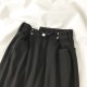 Streetwear Straight Solid Color High Waist Trouser Baggy Fashion Streetwear Straight Solid Color High Waist Trouser Baggy Fashion