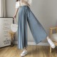 Style Women Pleated Chiffon Trousers Plus Size High Waist Pants Style Women Pleated Chiffon Trousers Plus Size High Waist Pants
