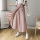 Style Women Pleated Chiffon Trousers Plus Size High Waist Pants Style Women Pleated Chiffon Trousers Plus Size High Waist Pants