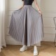 Loose Pleated Chiffon Pants Elastic High Waist Thin Wide Leg Pants Loose Pleated Chiffon Pants Elastic High Waist Thin Wide Leg Pants