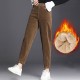 Plush Thick Casual Pants Corduroy Warm Pants Plush Thick Casual Pants Corduroy Warm Pants