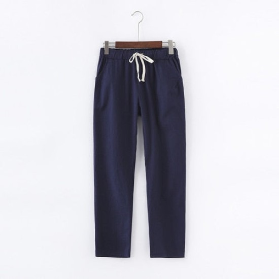 Linen Pants for Women Trousers Loose Casual Solid Color Harem Pants Linen Pants for Women Trousers Loose Casual Solid Color Harem Pants