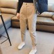 Pants Elastic Waist Solid Corduroy Pant Clothing Basic All-match Pants Elastic Waist Solid Corduroy Pant Clothing Basic All-match