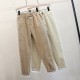 Pants Elastic Waist Solid Corduroy Pant Clothing Basic All-match Pants Elastic Waist Solid Corduroy Pant Clothing Basic All-match