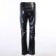 Faux Leather Pant Pockets Straight Pant Trousers Elegant High Waist Office Faux Leather Pant Pockets Straight Pant Trousers Elegant High Waist Office