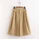 Cotton Midi Wide Leg Baggy Cropped Skirt Pants Cotton Midi Wide Leg Baggy Cropped Skirt Pants